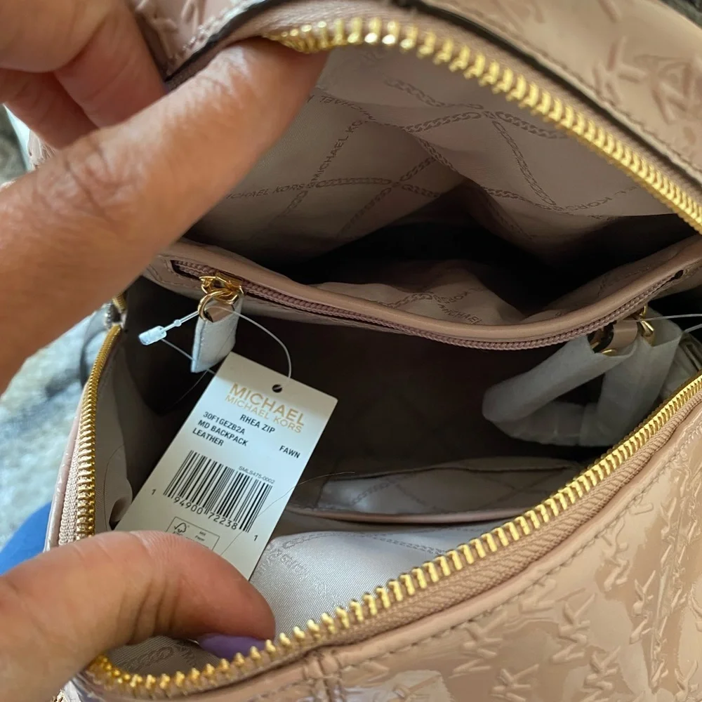 Micheal Kors Rhea Zip Logo Bookbag